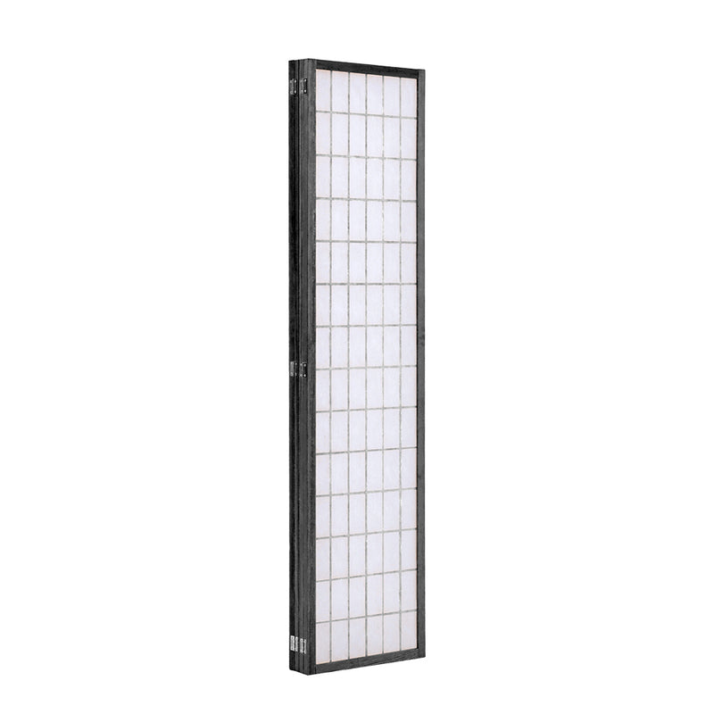 Livingandhome 4-Panel Wooden Folding Room Divider