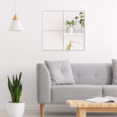 Livingandhome 4pcs Acrylic Adhesive Wall Mirror Tiles