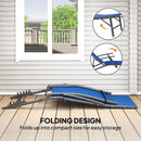 Outsunny Set Of 2 Garden Sun Loungers, Folding Chaise Lounge Chairs, Grey