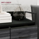 HOMCOM Bedroom Chest of Drawers 4 Drawer Dresser w/ Shelf