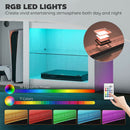 HOMCOM 160cm TV Unit W/ LED Lights For 70in TV Modern TV Stand Cabinet