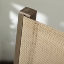 Outsunny 2 PCs Dining Chairs, Stackable Design Aluminium Outdoor Armchairs Khaki