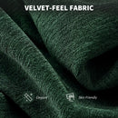 HOMCOM Modern Velvet Office Desk Chair For Bedroom, Living Room