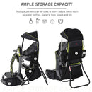 HOMCOM Baby Carrier Backpack - Black