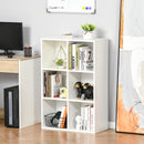 HOMCOM Cubic Cabinet Bookcase Storage Shelves For Home Office, White