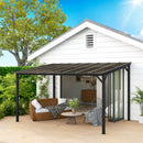 3 x 4.3m Pergola Kit Gazebo with UPF 50+ and Waterproof Polycarbonate Roof