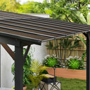 3 x 4.3m Pergola Kit Gazebo with UPF 50+ and Waterproof Polycarbonate Roof