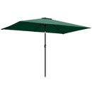 Outsunny Garden Parasol, Outdoor Umbrella With Tilt Function, Green