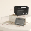 HOMCOM Small Toaster Oven, 12L Mini Countertop Oven With Glass Door, Black