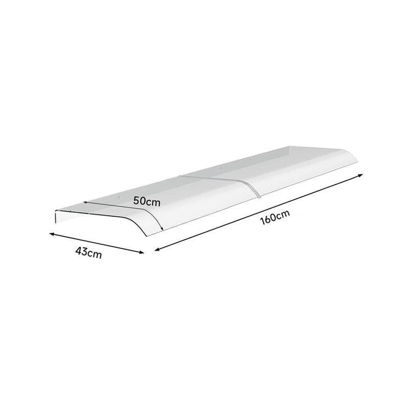 Garden Sanctuary Frosted Window Door Awning Canopy