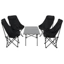 Breeins 95cm/120cm Portable Folding Camping Table with 4 or 6 Chairs