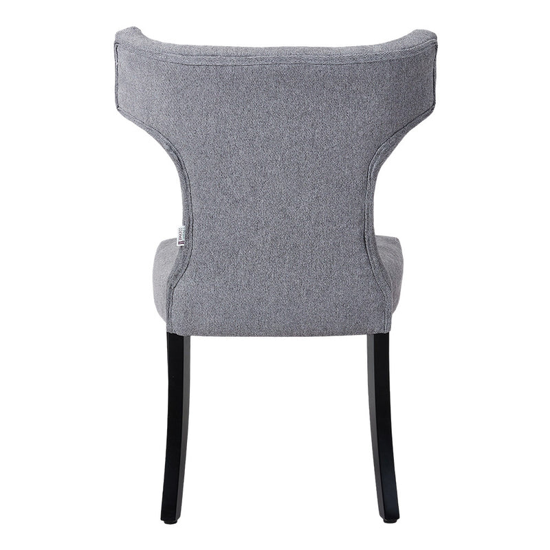 Livingandhome Set of 2 Upholstered Dining Chairs