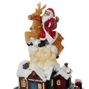Lifeideas Santa Claus Reindeer Music Box Ornament