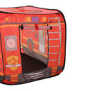 Kidkid Fire Engine-Themed Play Tent with 2 Top Openings