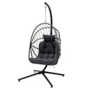 Breeins Swing Hanging Egg Chair With Cushion And Headrest