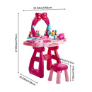 Kidkid Dressing Table Toy Set With Stool For Kids