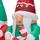 Lifeideas 2.1M Inflatable Christmas Gnome Gonk Decoration