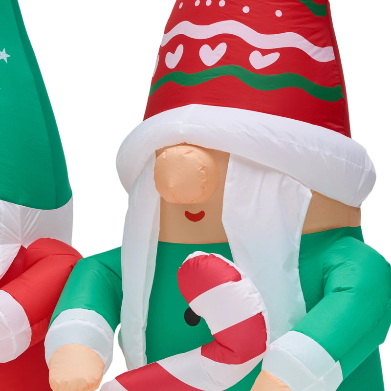 Lifeideas 2.1M Inflatable Christmas Gnome Gonk Decoration