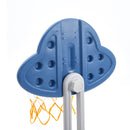 Livingandhome 2-in-1 Toddler Basketball Hoop Football Goal Set