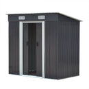 Livingandhome Compact Metal Storage Tool Shed For Garden Patio