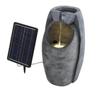 Breeins Outdoor Solar-Powered Water Fountain Rockery Decor