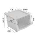 Lifeideas Easy Access Stackable PP Flip Top Storage Box