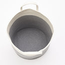 Lifeideas Woven Basket Baby Kids Toys Storage Clothes Hamper Laundry Basket With Decor Balls Grey