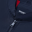 Outdoor Zip-up Windproof Lightweight Bomber Jacket Casual Varsity Outerwear - Navy