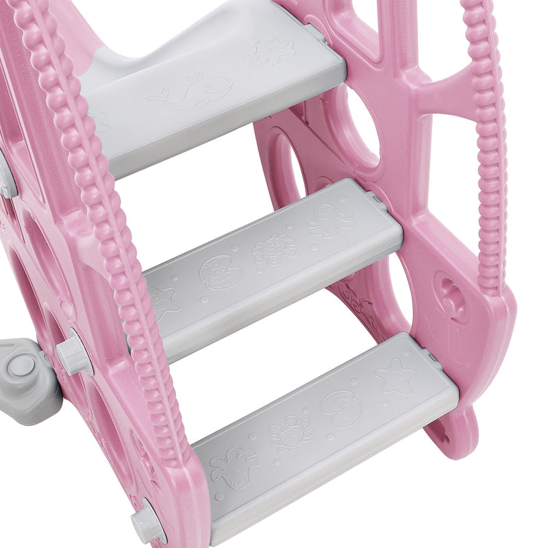 Livingandhome 3 in 1 Kids Swing and Slide Set Toddler Climber Playset