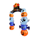 Lifeideas 8ft Halloween Inflatable Pumpkin Archway Decoration with Built-in LED Lights
