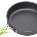 Breeins 9Pcs Portable Camping Cookware Set Outdoor Travel Picnic Pot Pan Cooking Kits