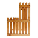 Breeins Compact Wooden Plant Shelf for Desk