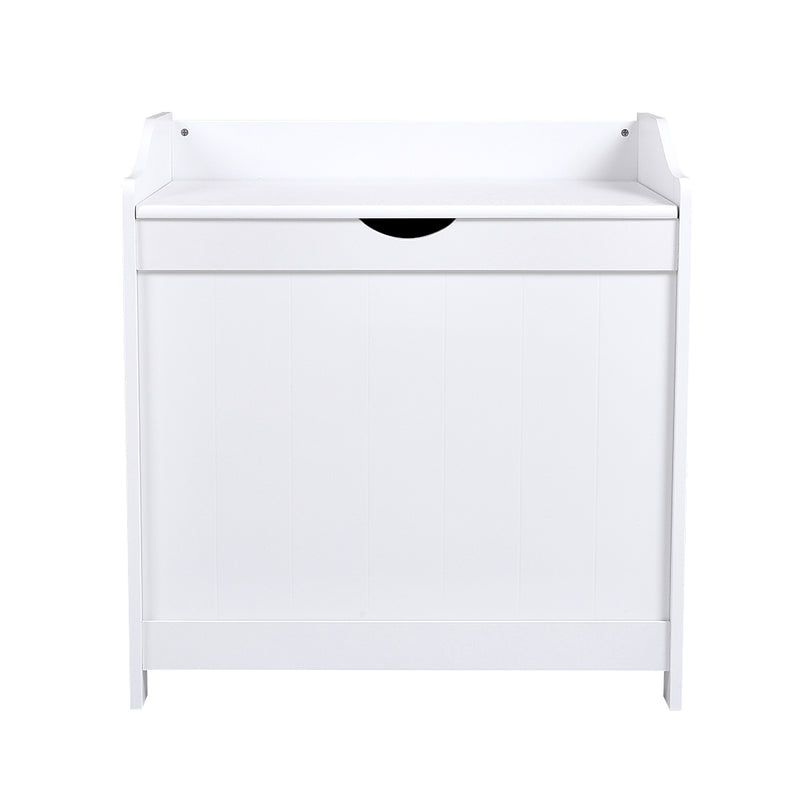 Livingandhome White Wooden Lift-Top Toy Storage Chest