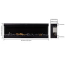 Livingandhome Electric Fireplace With Remote Control
