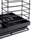 Livingandhome Black Steel Kitchen Sink Caddy Organizer