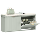 HOMCOM Shoe Storage Bench With Cushion And Flip-Drawer 104x26x47.5cm