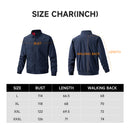 Outdoor Zip-up Windproof Lightweight Bomber Jacket Casual Varsity Outerwear - Navy