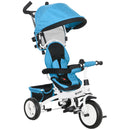 HOMCOM 6 In 1 Kids Trike, Stroller With Parent Handle