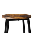 Livingandhome Set of 2 Bar Stools with Footrest