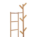 Livingandhome 52cm Multi-functional Wooden Coat Rack with Storage Drawers