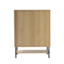 Livingandhome Rustic Wooden Multi-Drawer Storage Cabinet