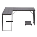 Livingandhome Multi-Functional L-Shaped Office Desk