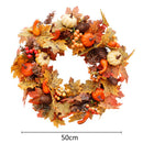 Rustic Fall Maple Leaf Pine Cone Wreath