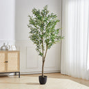 Breeins Artificial Olive Tree Decorative Plant in Planter