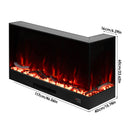 Livingandhome Modern Recessed Electric Fireplace With Remote