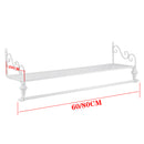 Lifeideas Wall Mounted Metal Clothes Garment Shop Display Rack with Shelf