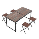 Breeins Outdoor Foldable Picnic Table With Four Stools