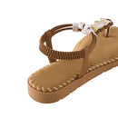 Pair Of Casual Bohemian Flip-Flop Sandals