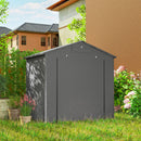 Outsunny Garden Storage Shed Tent Bike Tent, Dark Grey