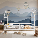 Livingandhome Kidâ??s Pine Wood House Bed